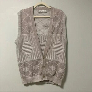 Jantzen vintage  made in USA cotton cardigan vest